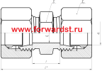 Соединение проходное 3-16 ГОСТ 24072-80